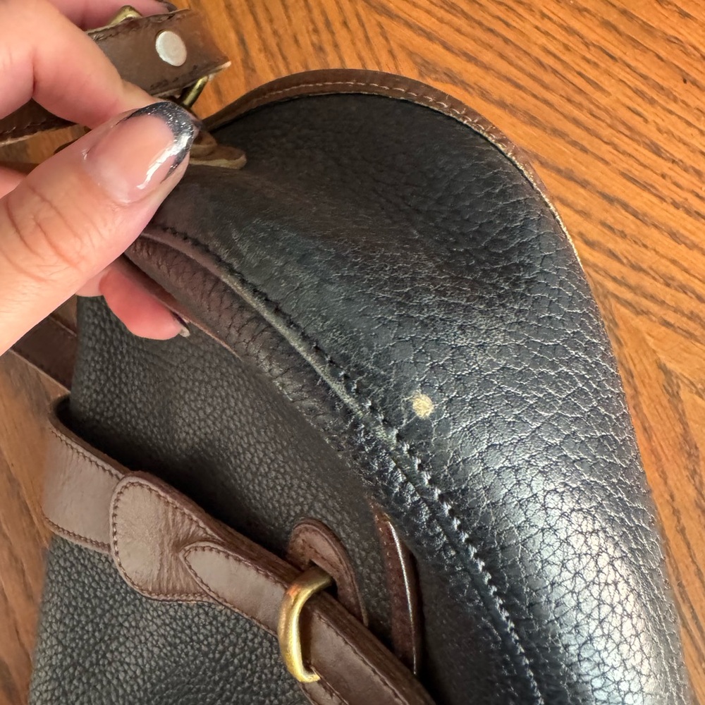 Vintage DOONEY & BOURKE ‎ Black Leather Crossbody Bag or Shoulder Purse - Picture 8 of 10